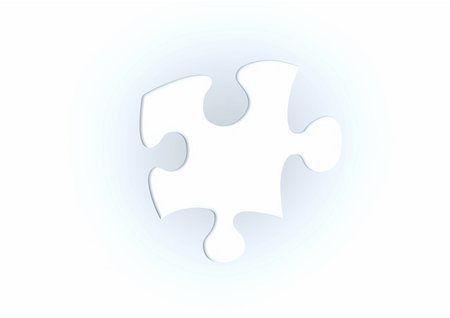 simsearch:400-05878008,k - puzzle element on white background Photographie de stock - Aubaine LD & Abonnement, Code: 400-03951455