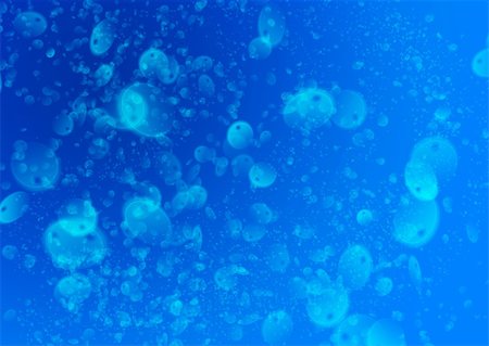 simsearch:400-03962610,k - Computer designed abstract background , blue bubbles Photographie de stock - Aubaine LD & Abonnement, Code: 400-03951507