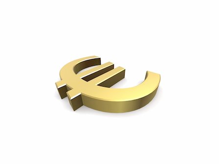 simsearch:693-06021301,k - 3d rendered illustration of a golden euro sign Stock Photo - Budget Royalty-Free & Subscription, Code: 400-03952257