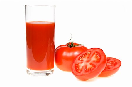 simsearch:400-05911768,k - Tomato and juice in glass isolated Photographie de stock - Aubaine LD & Abonnement, Code: 400-03952428