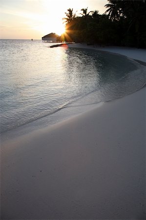 Sunrise on the Indian ocean - maldives Stock Photo - Budget Royalty-Free & Subscription, Code: 400-03952815