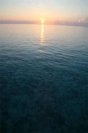 Incredible sunset on the Indian Ocean in the Maldives Stock Photo - Budget Royalty-Free & Subscription, Code: 400-03952831