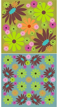 simsearch:400-03911104,k - Vector pattern background with colorful flowers Photographie de stock - Aubaine LD & Abonnement, Code: 400-03953589