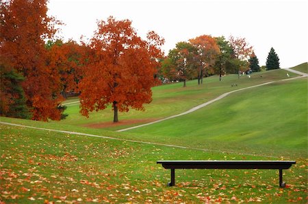 simsearch:400-04319321,k - view of golf course on an autumn day Photographie de stock - Aubaine LD & Abonnement, Code: 400-03964408