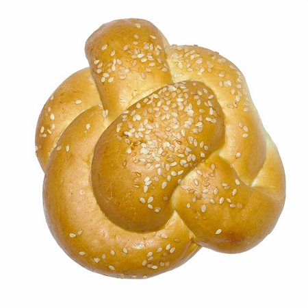people eating bagels - Fresh bun with sesame Stock Photo - Budget Royalty-Free & Subscription, Code: 400-03964431