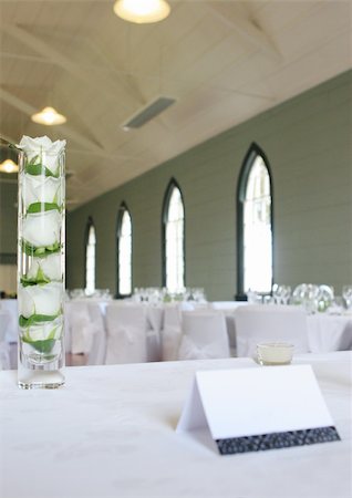 ehrentisch - Table decorated at a wedding reception. Stockbilder - Microstock & Abonnement, Bildnummer: 400-03965167