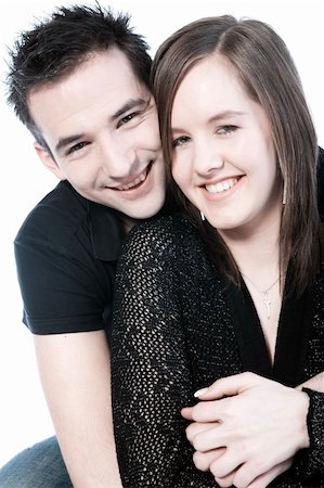 simsearch:400-03965426,k - portrait of two lovers in the studio Stock Photo - Budget Royalty-Free & Subscription, Code: 400-03965282