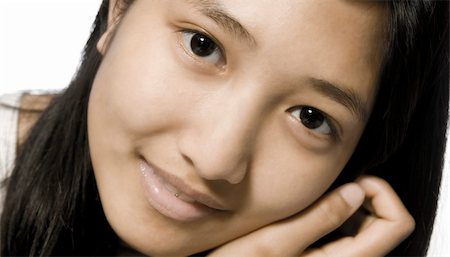 Portrait of an Asian model looking lovely Photographie de stock - Aubaine LD & Abonnement, Code: 400-03965357