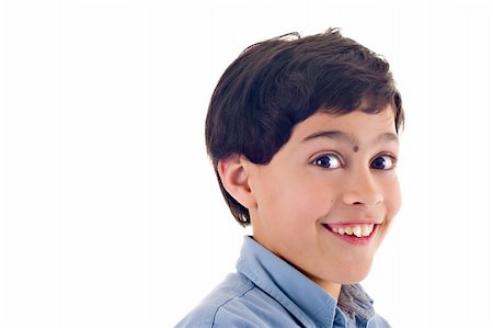 portuguese ethnicity (male) - Close up of a boy with a cute expression, over white background. Stock Photo - Budget Royalty-Free & Subscription, Code: 400-03965802