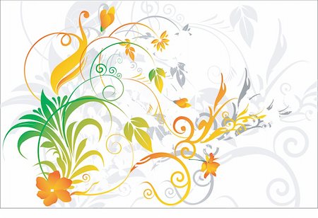 simsearch:400-05137559,k - Floral design vectors Stock Photo - Budget Royalty-Free & Subscription, Code: 400-03966082