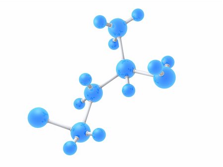 3d rendered illustration of some blue molecules Foto de stock - Super Valor sin royalties y Suscripción, Código: 400-03966157