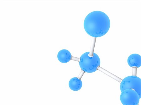 3d rendered illustration of some blue molecules Foto de stock - Super Valor sin royalties y Suscripción, Código: 400-03966159
