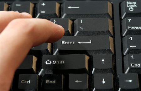 Close-up picture of a computer keyboard Photographie de stock - Aubaine LD & Abonnement, Code: 400-03966440