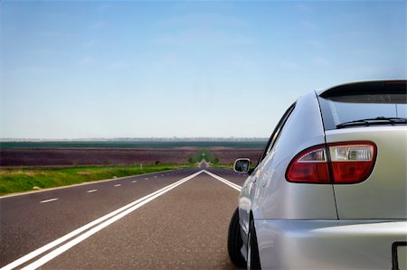 simsearch:400-04938994,k - Sport car on the highway Stock Photo - Budget Royalty-Free & Subscription, Code: 400-03966470