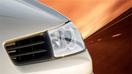 simsearch:400-07323023,k - Silver car on the road Stock Photo - Budget Royalty-Free & Subscription, Code: 400-03966489