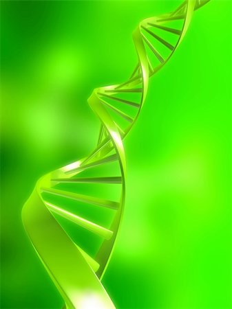 3d rendered illustration of a double helix on a green background Stock Photo - Budget Royalty-Free & Subscription, Code: 400-03966619