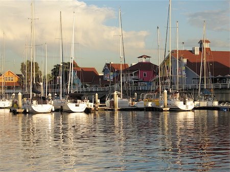 sailing boat storm - marina in Long Beach, CA after rain and around dusk Stock Photo - Budget Royalty-Free & Subscription, Code: 400-03966756