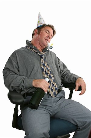 A man passed out drunk after the office party. Stock Photo - Budget Royalty-Free & Subscription, Code: 400-03967088