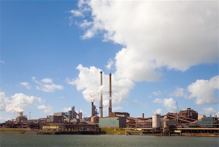 Steel factory in IJmuiden, the Netherlands Stock Photo - Budget Royalty-Free & Subscription, Code: 400-03967863