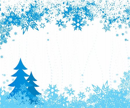 simsearch:632-05817184,k - Winter illustration. Vector Photographie de stock - Aubaine LD & Abonnement, Code: 400-03967909