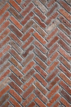 Chimney bricks in a zigzag pattern Photographie de stock - Aubaine LD & Abonnement, Code: 400-03968484