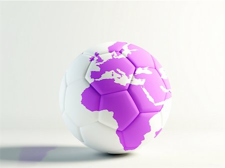 simsearch:6128-08766894,k - soccer ball with a  world map isolated over white Foto de stock - Super Valor sin royalties y Suscripción, Código: 400-03968545