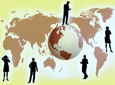 simsearch:400-04017214,k - Business team all around the world for business concept Stockbilder - Microstock & Abonnement, Bildnummer: 400-03968560