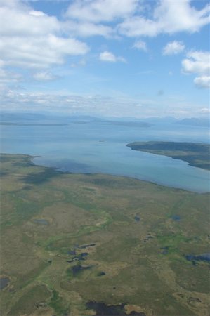 echoforsberg (artist) - A view from the flight into King Salmon, Alaska. Fotografie stock - Microstock e Abbonamento, Codice: 400-03968672
