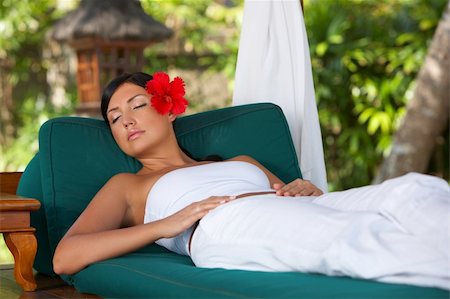 simsearch:400-03969202,k - 20-25 years woman portrait during yoga at exotic surrounding, bali indonesia Photographie de stock - Aubaine LD & Abonnement, Code: 400-03969189