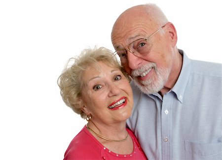 simsearch:400-03969319,k - A happy senior couple who is young at heart.  Isolated with room for text. Stock Photo - Budget Royalty-Free & Subscription, Code: 400-03969462