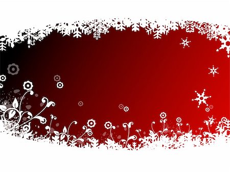 simsearch:400-03939203,k - christmas balls with snow flake and floral on red/blue background Stockbilder - Microstock & Abonnement, Bildnummer: 400-03969630