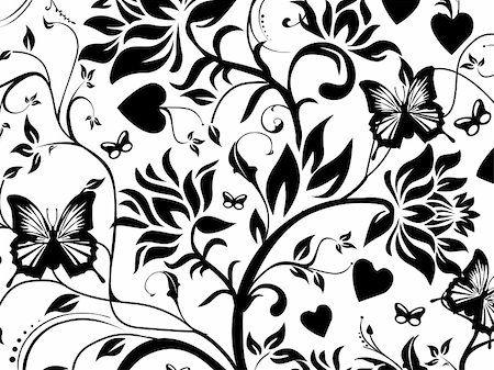 simsearch:632-03898244,k - This is vector illustration background of abstract grunge floral Fotografie stock - Microstock e Abbonamento, Codice: 400-03969820