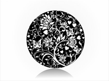 simsearch:400-03931683,k - This is vector illustration background of abstract grunge floral Stockbilder - Microstock & Abonnement, Bildnummer: 400-03969924