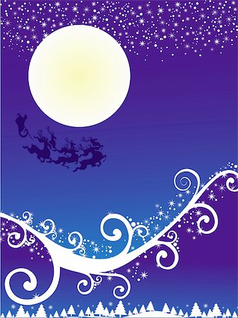 simsearch:400-05081908,k - christmas with flying santa abstract vector illustration background Photographie de stock - Aubaine LD & Abonnement, Code: 400-03960498