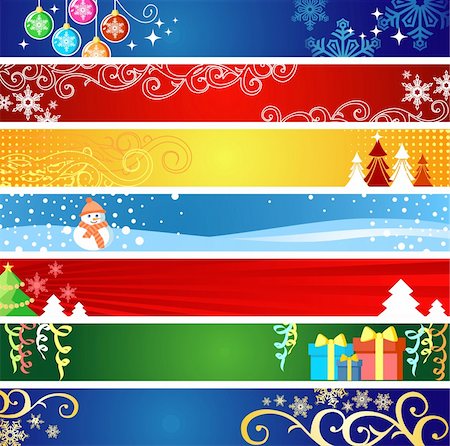 simsearch:400-05876335,k - Christmas banners  with space for your text Stock Photo - Budget Royalty-Free & Subscription, Code: 400-03960524