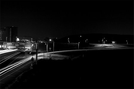 simsearch:400-04977023,k - Long exposure of a freeway at nigh Stock Photo - Budget Royalty-Free & Subscription, Code: 400-03961181