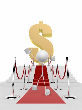 simsearch:632-08331586,k - 3d rendered illustration of a little character on a red carpet Foto de stock - Royalty-Free Super Valor e Assinatura, Número: 400-03961868