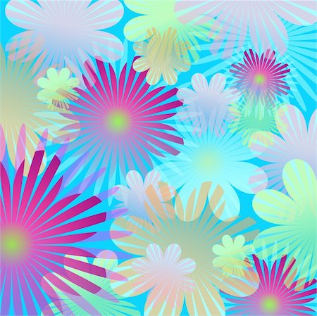 seamless summer backgrounds - Seamless floral pattern in vibrant colors Stock Photo - Budget Royalty-Free & Subscription, Code: 400-03962059