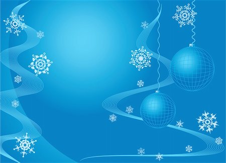 simsearch:614-06002232,k - Christmas. Greeting card. Blue. A vector illustration. Stockbilder - Microstock & Abonnement, Bildnummer: 400-03962576