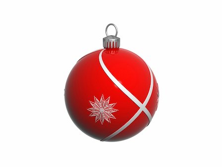 simsearch:400-03949609,k - 3d render of christmas tree ornament Stockbilder - Microstock & Abonnement, Bildnummer: 400-03962572