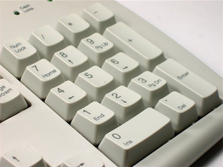 simsearch:600-05524422,k - Close up of number pad at keyboard Stock Photo - Budget Royalty-Free & Subscription, Code: 400-03963408