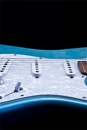 Partial blue electric guitar body Foto de stock - Super Valor sin royalties y Suscripción, Código: 400-03963598