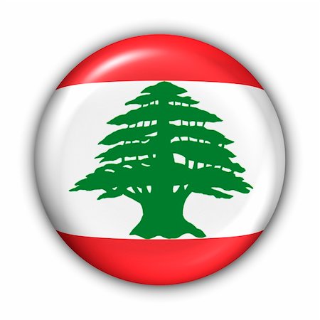 World Flag Button Series - Asia/Middle East - Lebanon (With Clipping Path) Foto de stock - Super Valor sin royalties y Suscripción, Código: 400-03963753
