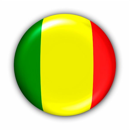 World Flag Button Series - Africa - Mali (With Clipping Path) Photographie de stock - Aubaine LD & Abonnement, Code: 400-03963764