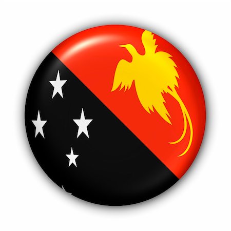 port moresby - World Flag Button Series - Oceania - Papua New Guinea (With Clipping Path) Photographie de stock - Aubaine LD & Abonnement, Code: 400-03963789