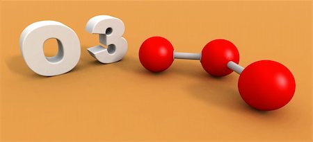 simsearch:649-07804516,k - a 3d render of an ozone molecule Photographie de stock - Aubaine LD & Abonnement, Code: 400-03974183