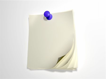 scène 3D du papier pour l'écriture Photographie de stock - Aubaine LD & Abonnement, Code: 400-03974295