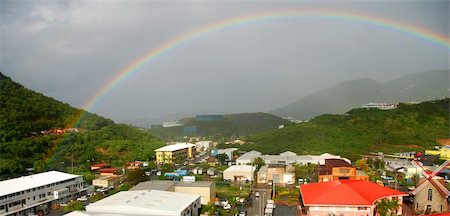 simsearch:832-03724626,k - Rainbow over the island of St THomas in the US Virgin Islands Foto de stock - Super Valor sin royalties y Suscripción, Código: 400-03974380