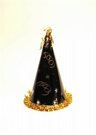 strikerx98 (artist) - A black and gold party hat ready for a celebration. Stock Photo - Budget Royalty-Free & Subscription, Code: 400-03974518
