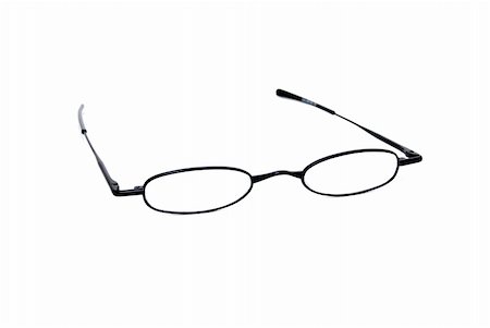 strikerx98 (artist) - A pair of black framed reading glasses isolated on white. Stock Photo - Budget Royalty-Free & Subscription, Code: 400-03974513
